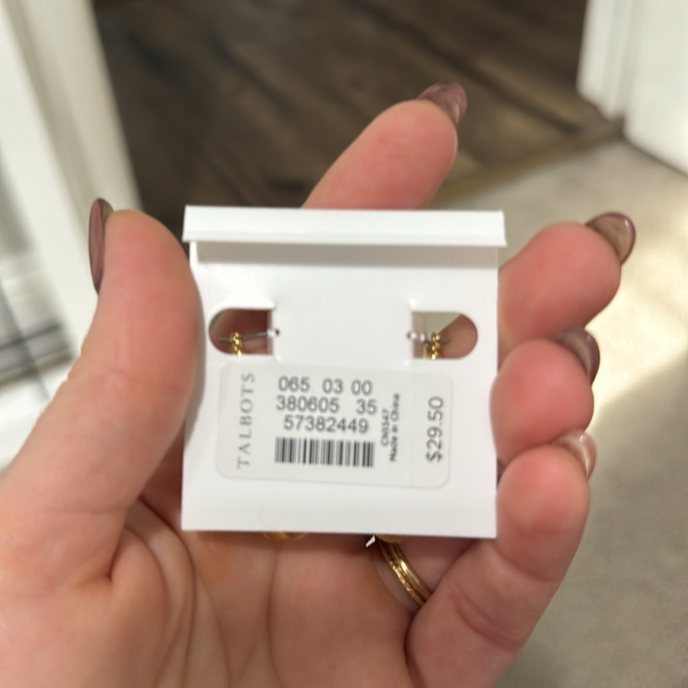 Nwt Talbots charm drop earrings - Picture 4 of 4